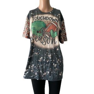Gildan Soft Style Size M Touchdown Season Football Graphic T-Shirt
